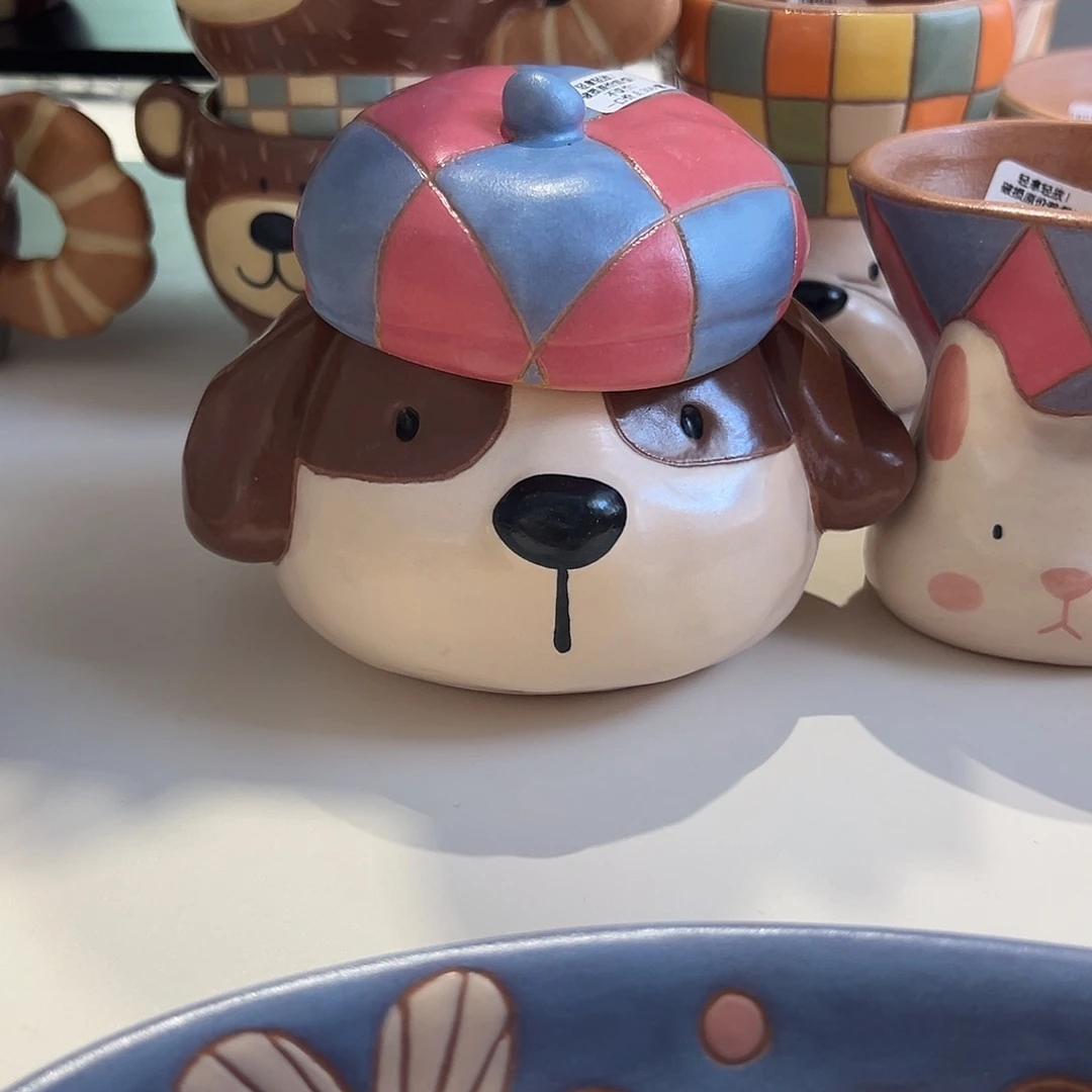 陶瓷艺术泡***?小狗手作陶瓷