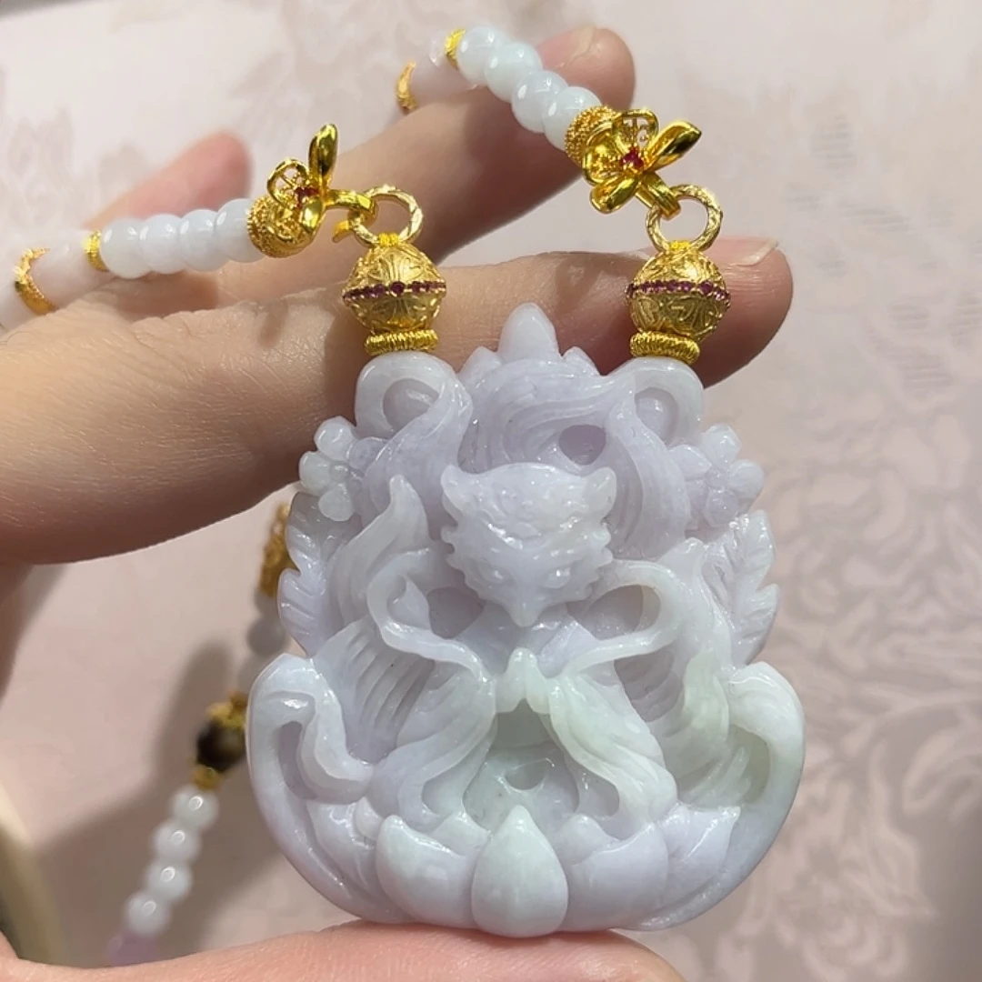 翡翠合金吊坠(赠链)国风