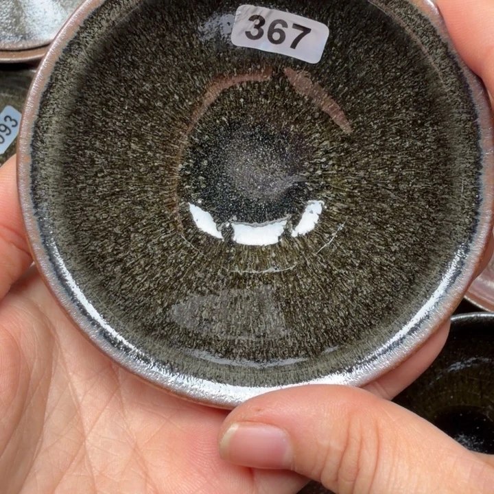 l***怪茶盏焦源龙窑，不忘初心367（胎足有磕到一点点）利福