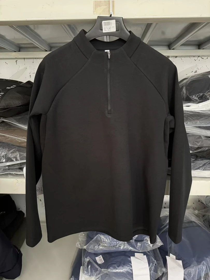 曼巴棉免烫立领卫衣长袖青年宽松型秋冬季拉链运动休闲