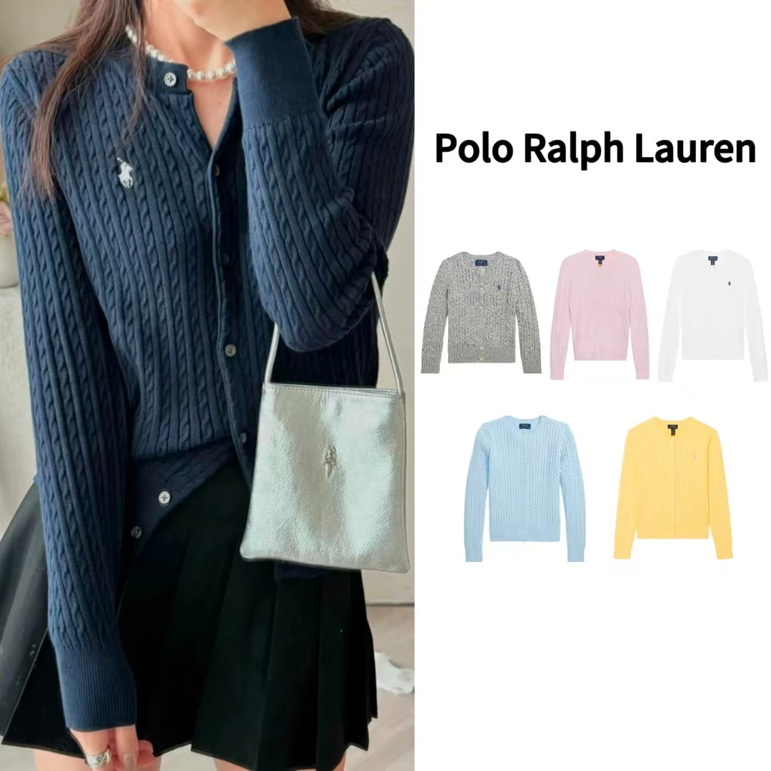 Polo Ralph Lauren/拉夫劳伦 小马刺绣单排扣长袖针织开衫 大童款