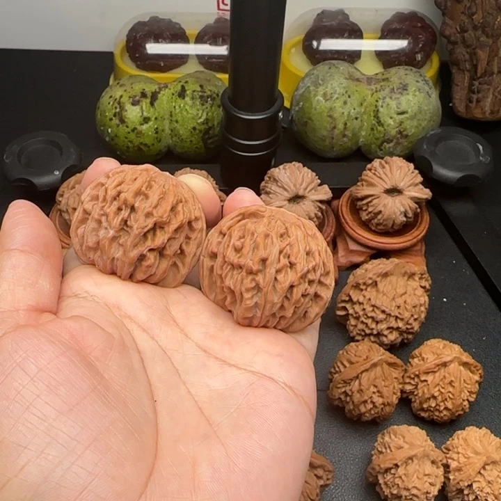 扁***饼41尺全品四座楼文玩核桃