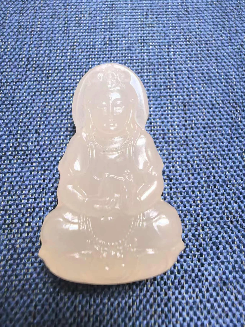 观音（手工雕刻）男女款挂件玉石吊坠