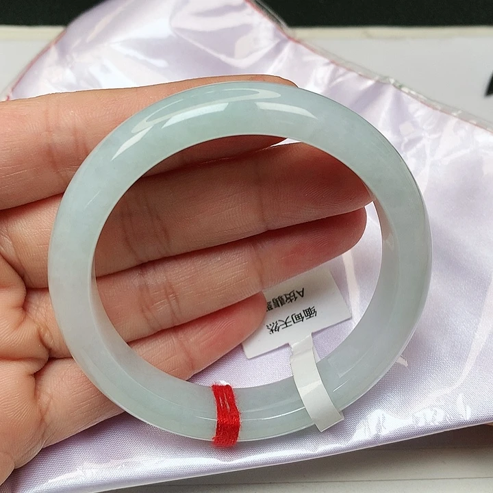 翡翠手镯未镶嵌缅甸天然55-56