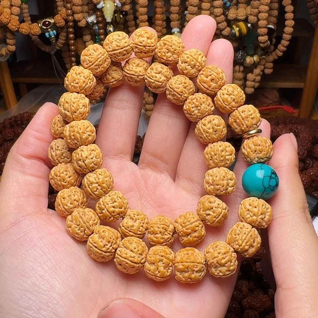 金刚菩提吊坠12mm 双圈原皮