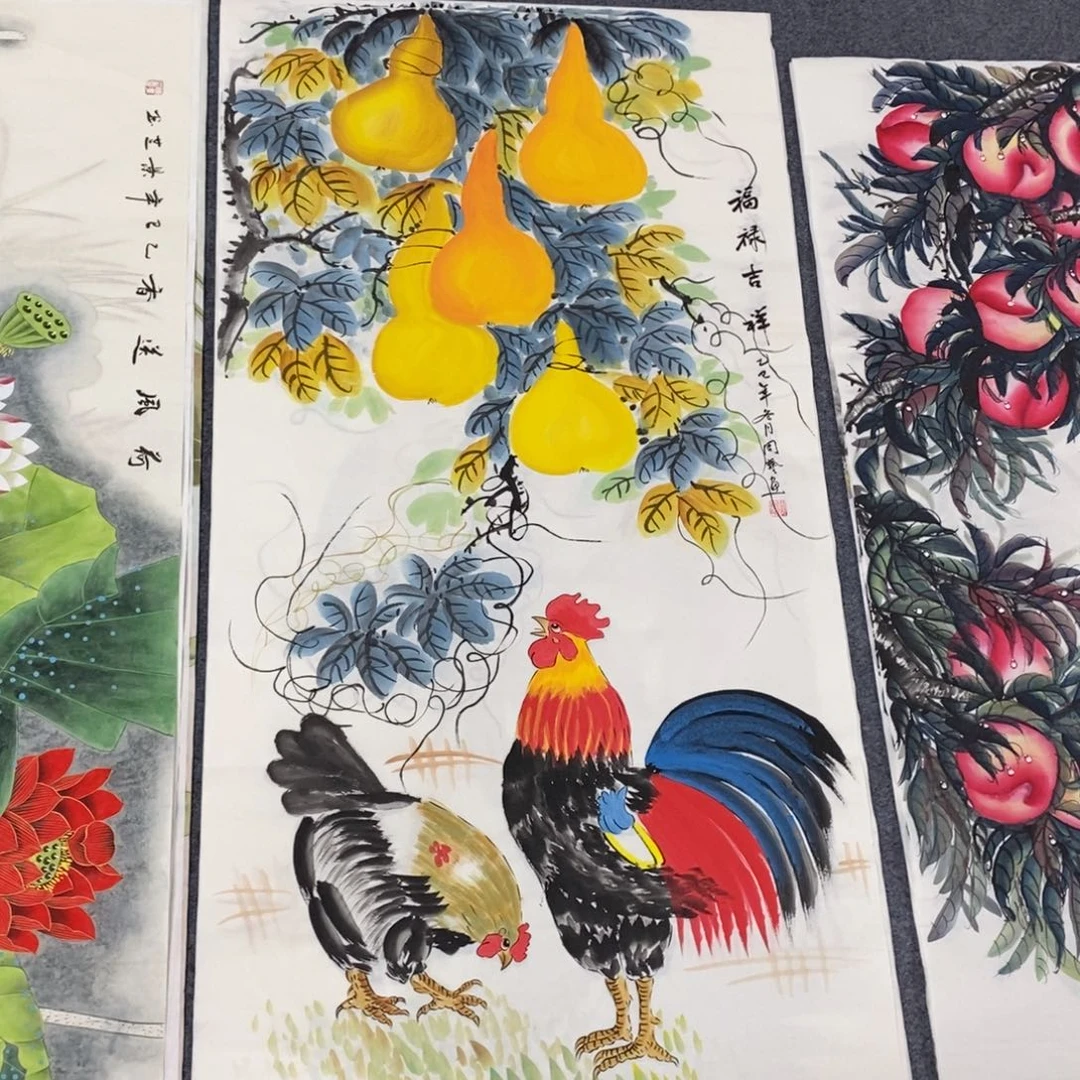 国画尺寸140✖️70四尺精品手绘