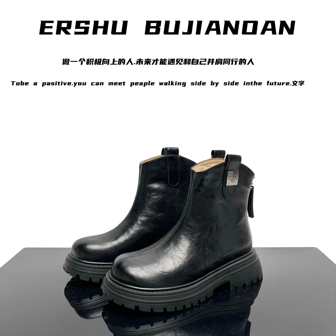 秋冬新款时尚休闲女鞋百搭潮流靴子短靴瘦瘦靴冷粘工艺 2588//JZX