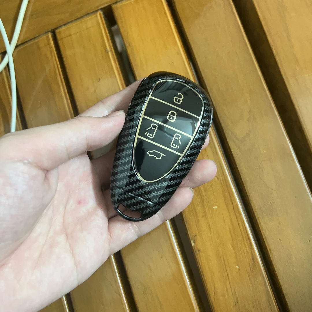 2025款魏牌高山8/9钥匙套专用WEY魏派蓝山DHT摩卡hi4金属壳碳纤纹