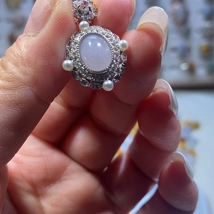 翡翠银S925镶嵌颈饰11111