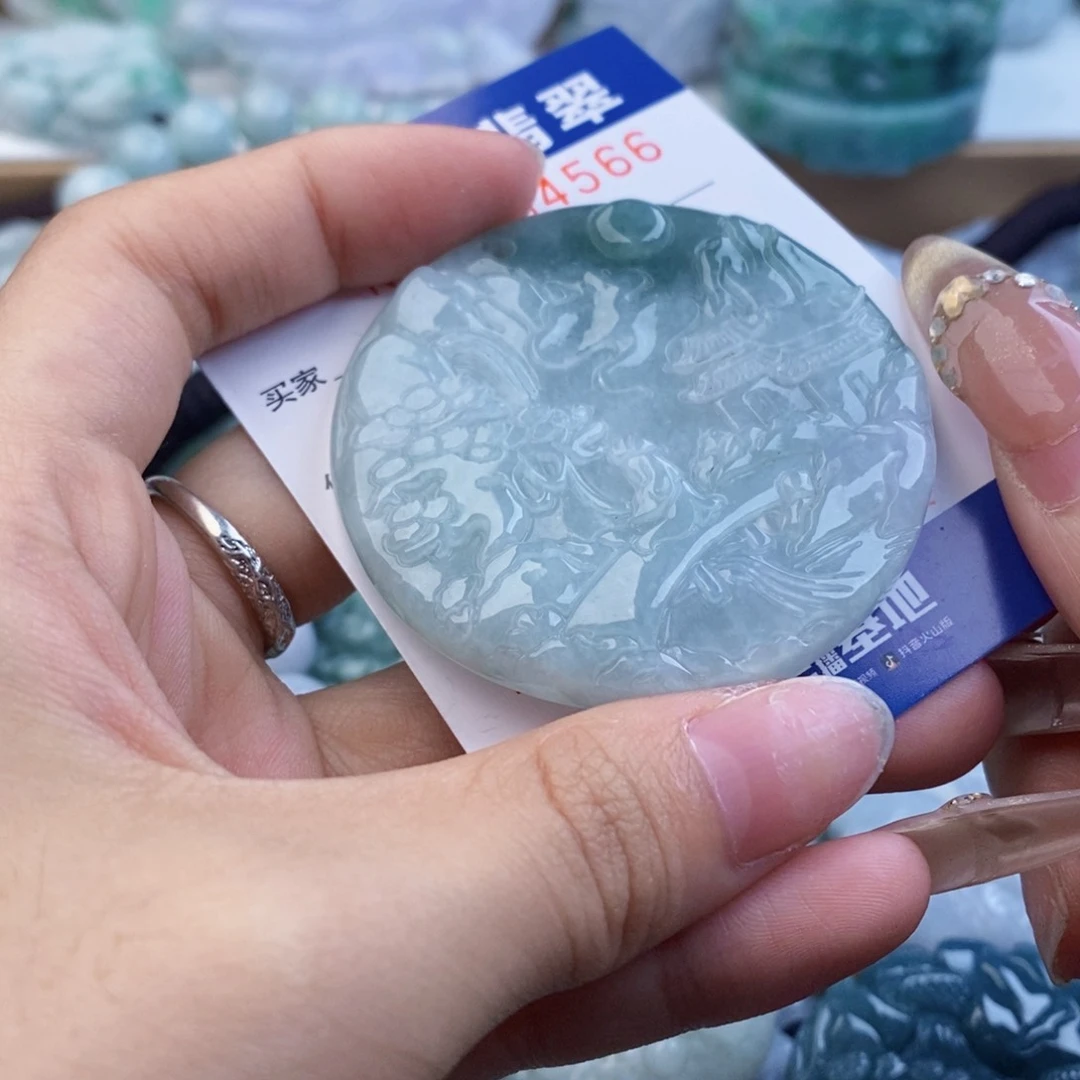 翡翠未镶嵌吊坠(不含链)