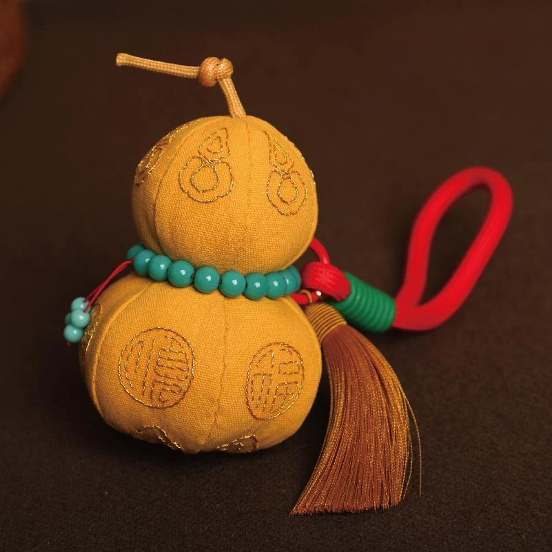 手工刺绣平安福葫芦DIY材料包新年生日礼物送父母男友摆件