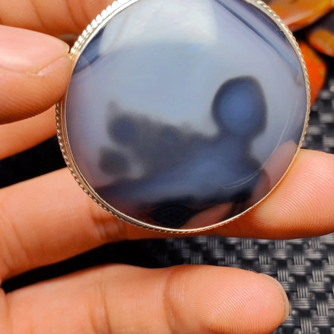 玛瑙/玉髓吊坠(不含链)未镶嵌石*