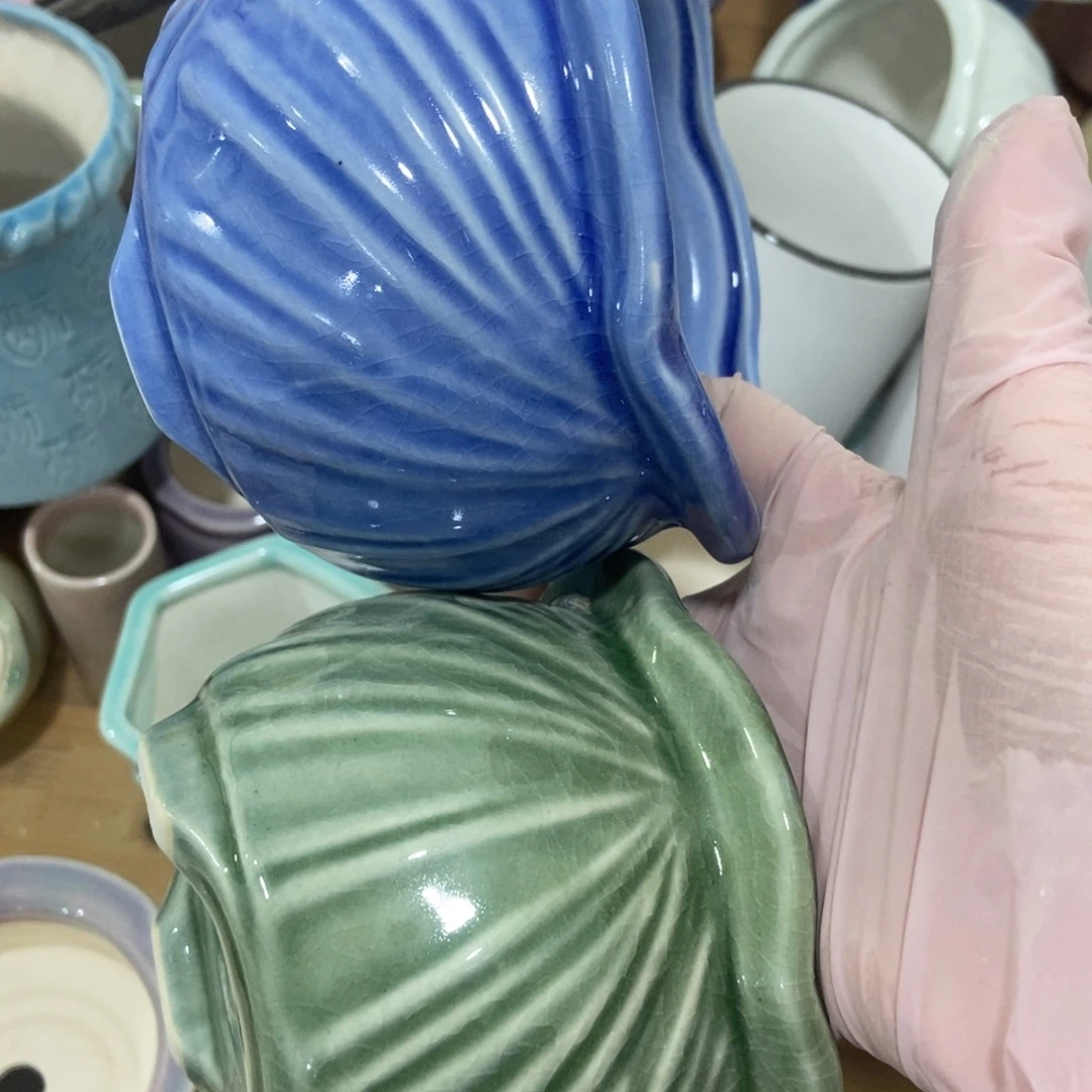 红陶高温陶瓷花盆