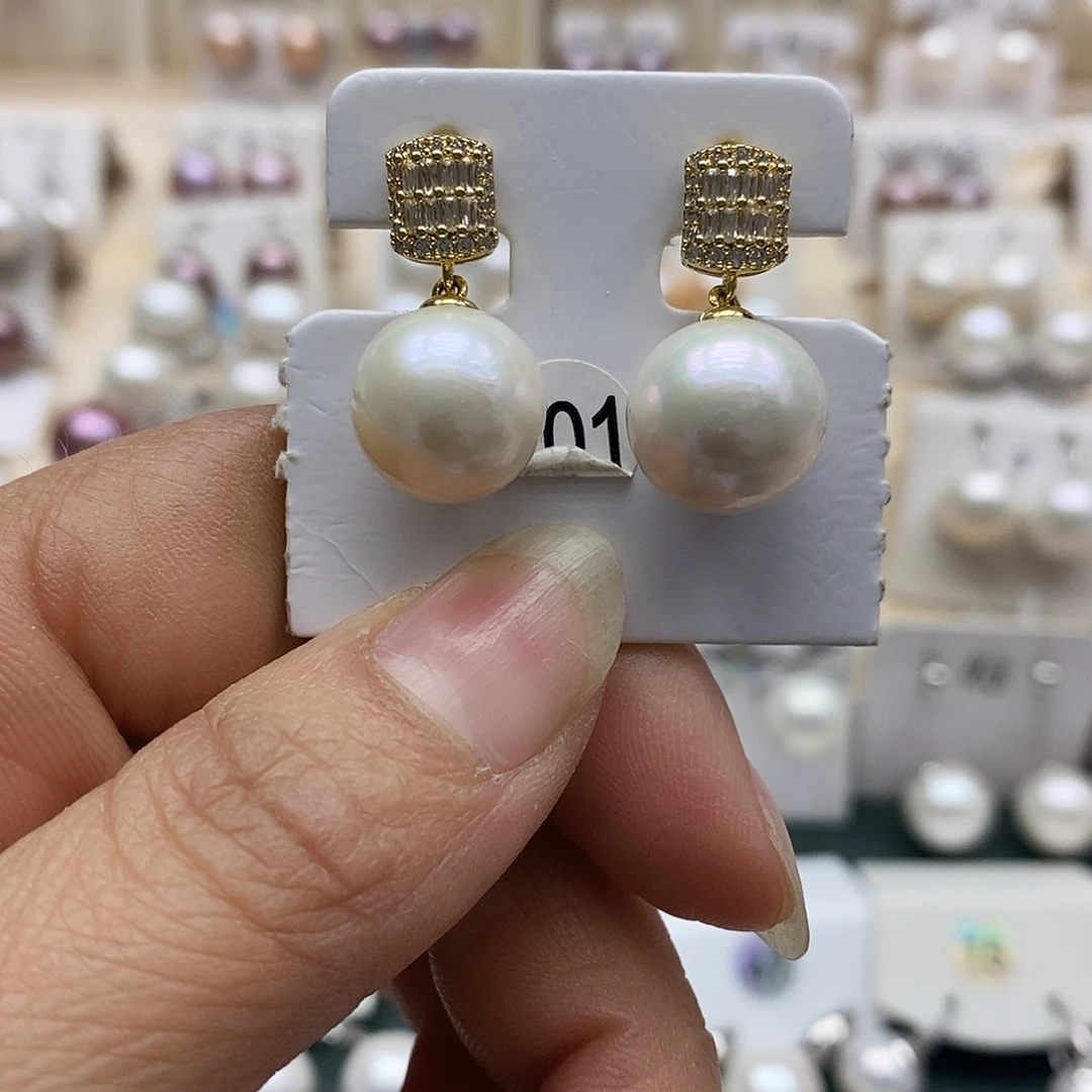 银S925镶嵌颈饰淡水珍珠