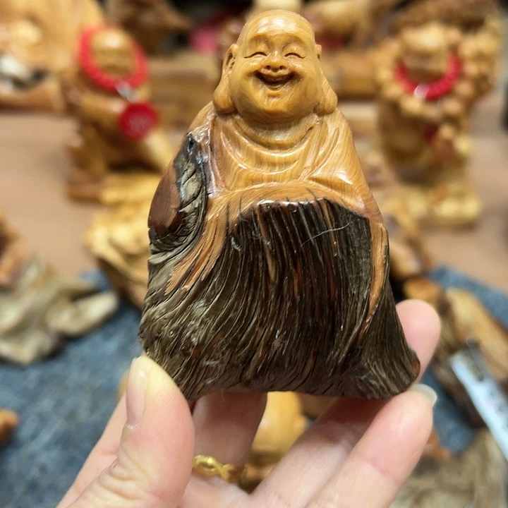 柏木太行崖柏手把摆件