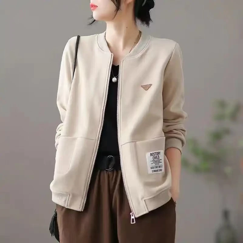 时尚百搭宽松韩系女夹克