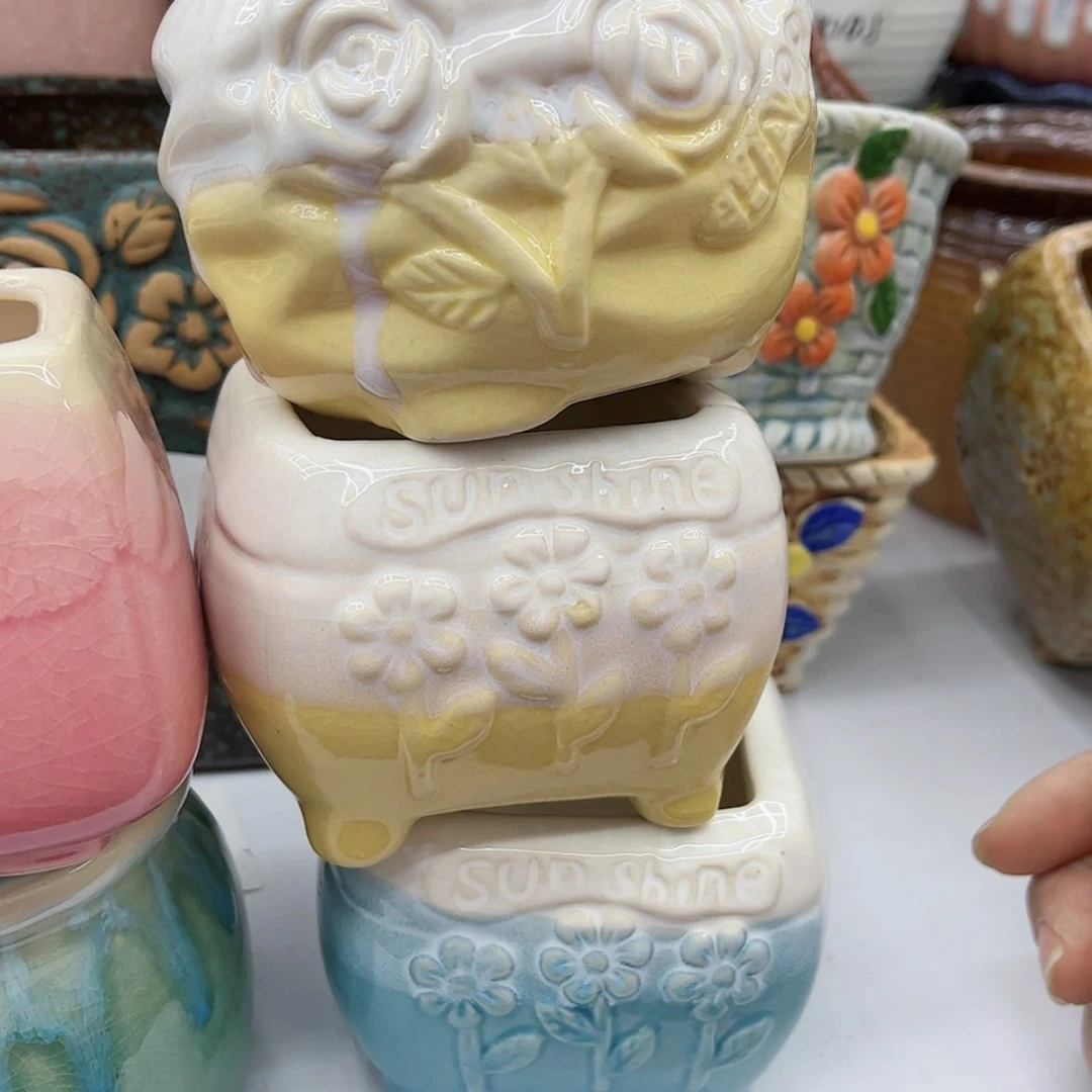 【闪购商品】陶瓷多肉绿植陶瓷花盆