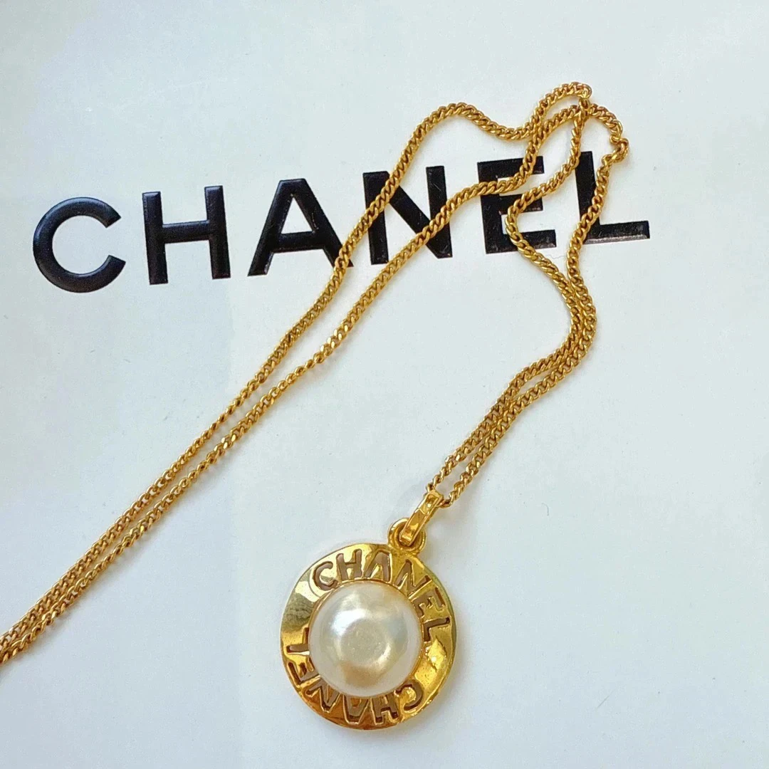 95新 Chanel/香奈儿 Chanel vintage香奈儿中古珍珠锁骨链