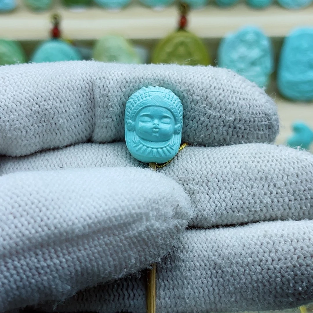 未镶嵌绿松石珠宝半成品