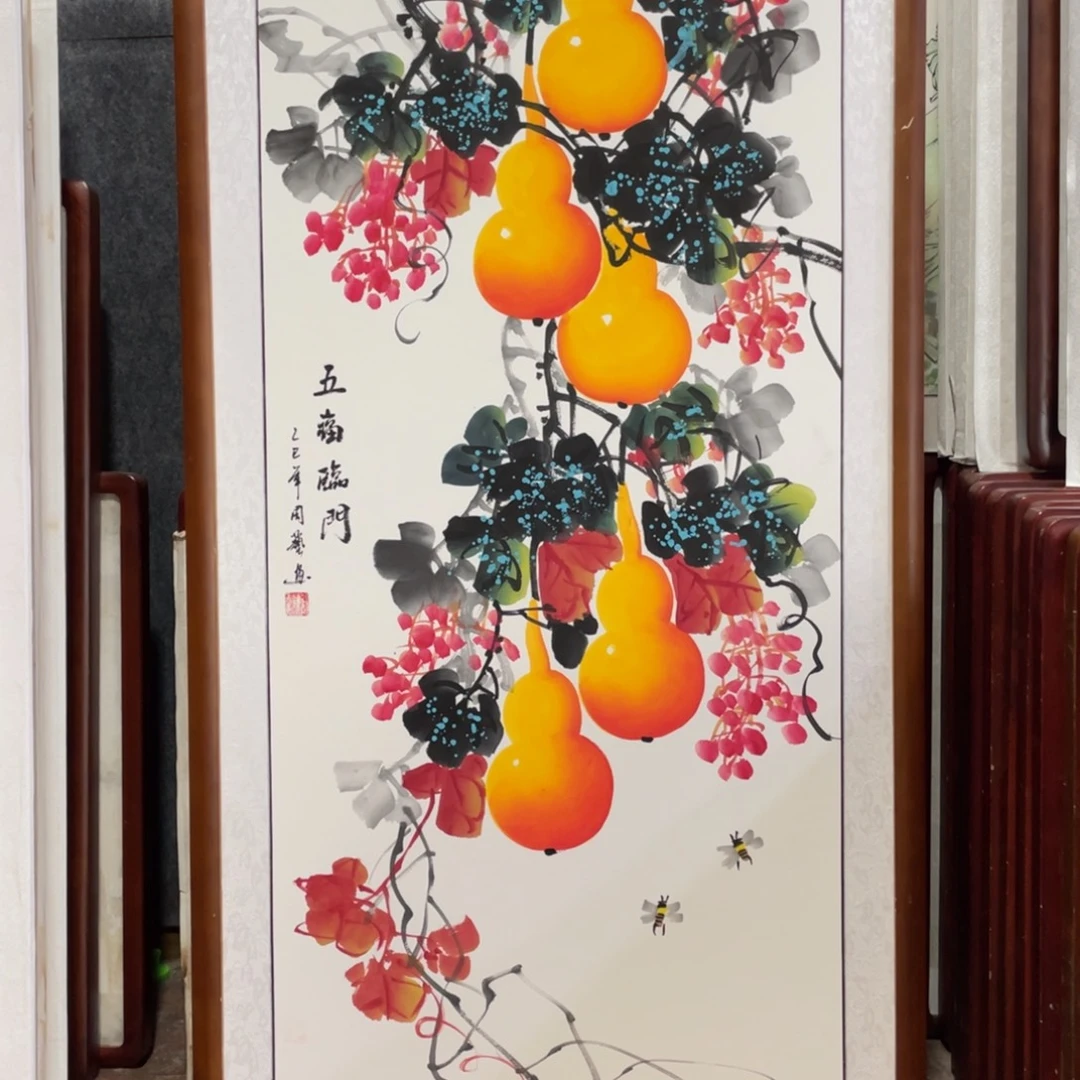 国画带框尺寸63*123厘米