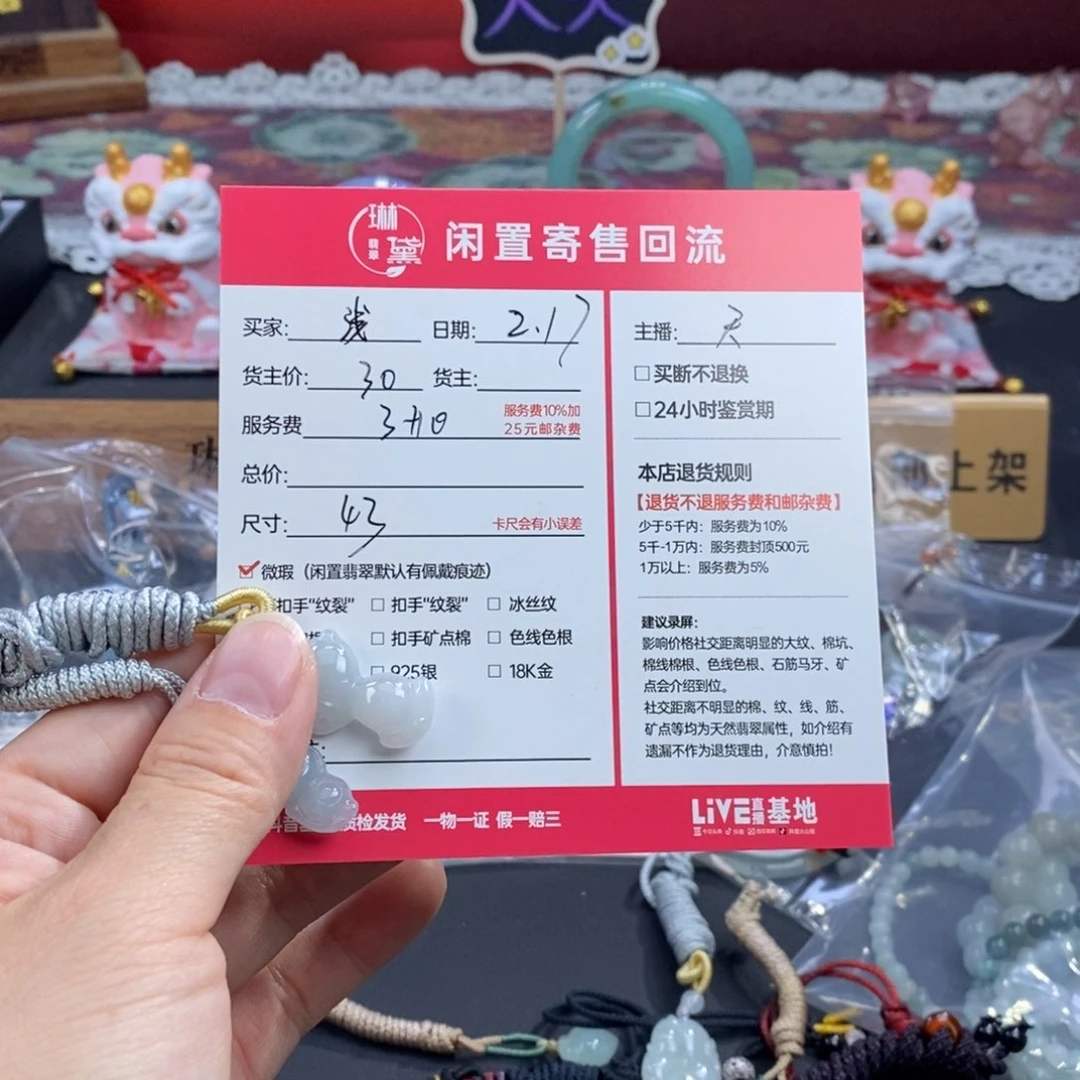 翡翠颈饰未镶嵌浅**然