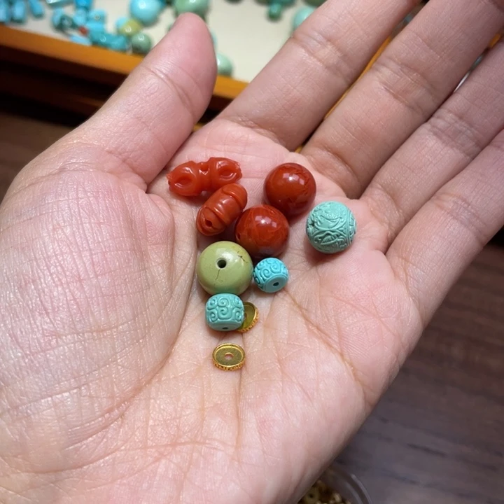 绿松石单珠未镶嵌