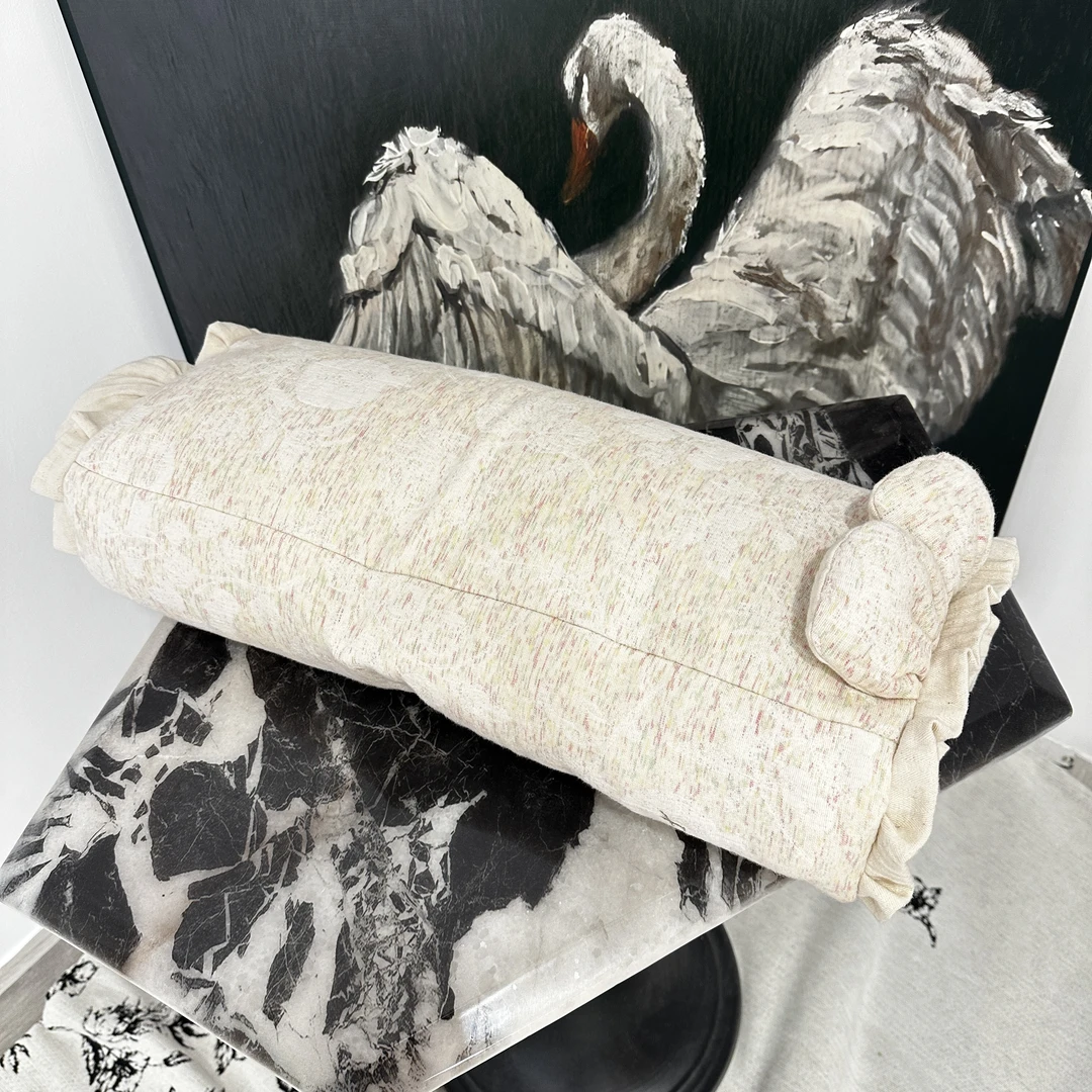 【超级红】  彩虹漾棉麻荞麦枕单只可调节拆洗