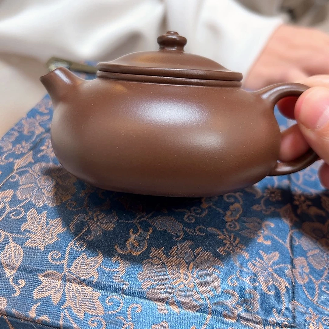 小***叔茶壶紫砂六方寒江