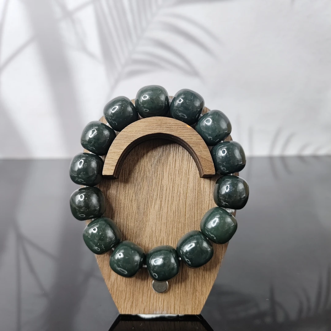 和田玉桶珠手串（卡12）8888