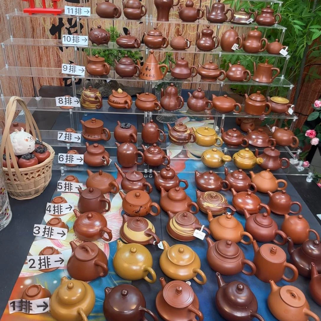 朱泥茶壶林*朱泥茶壶朱泥茶壶侧把