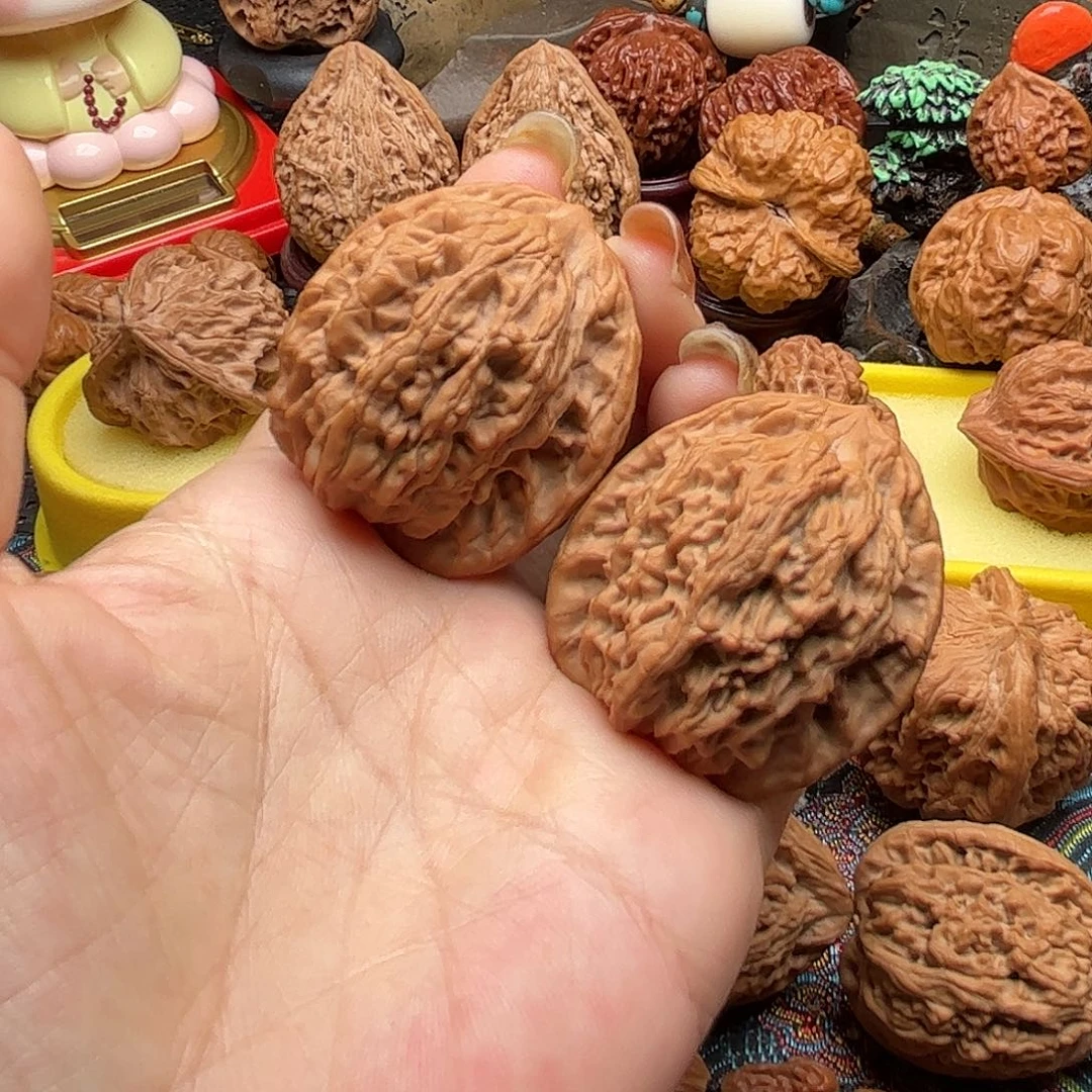 文玩核桃吊坠全品麦穗虎头41
