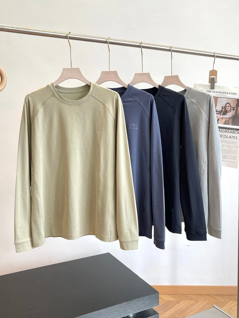 B速干空气T~专业运动面料 透气防变型长袖健身休闲T恤 C10 H5126