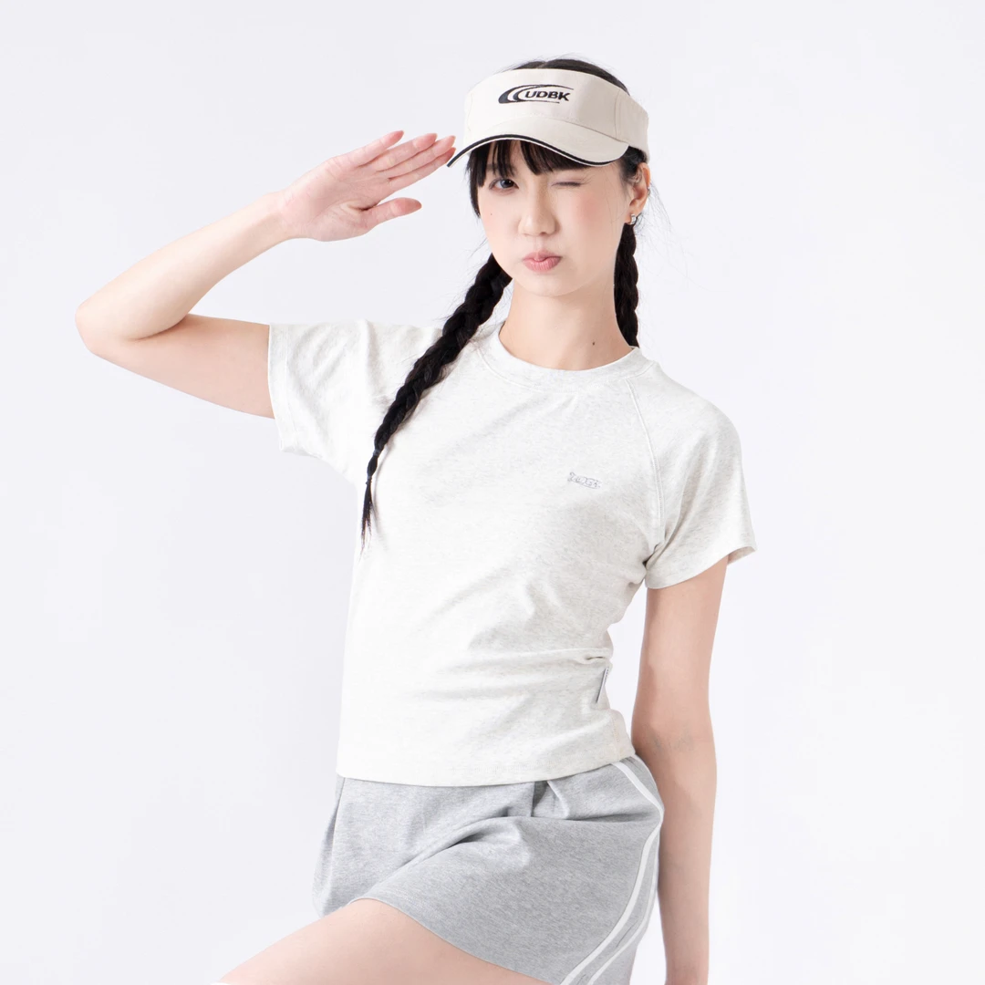 UnderbrokenUDBK凉感简约刺绣修身显瘦女款短袖百搭打底T恤上衣