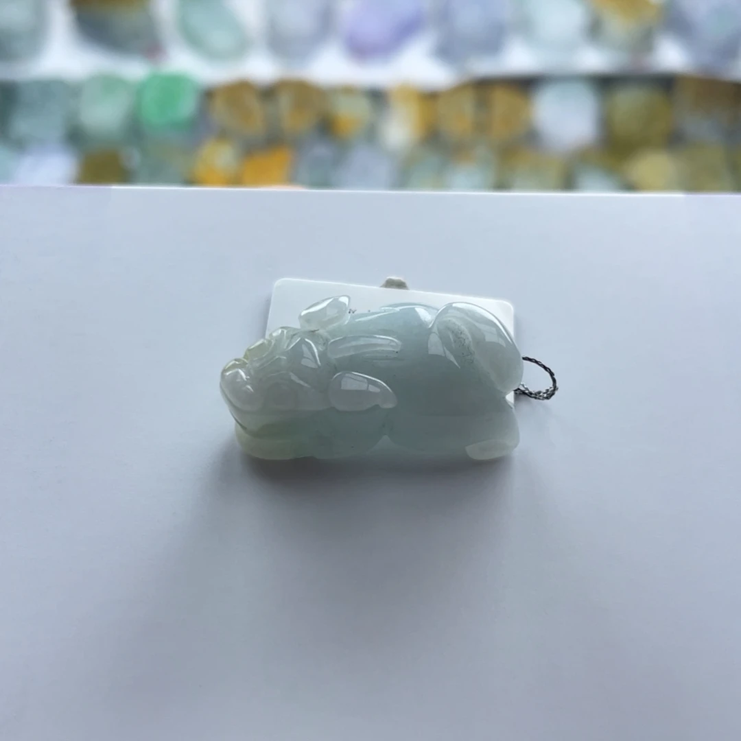 翡翠未镶嵌颈饰貔貅