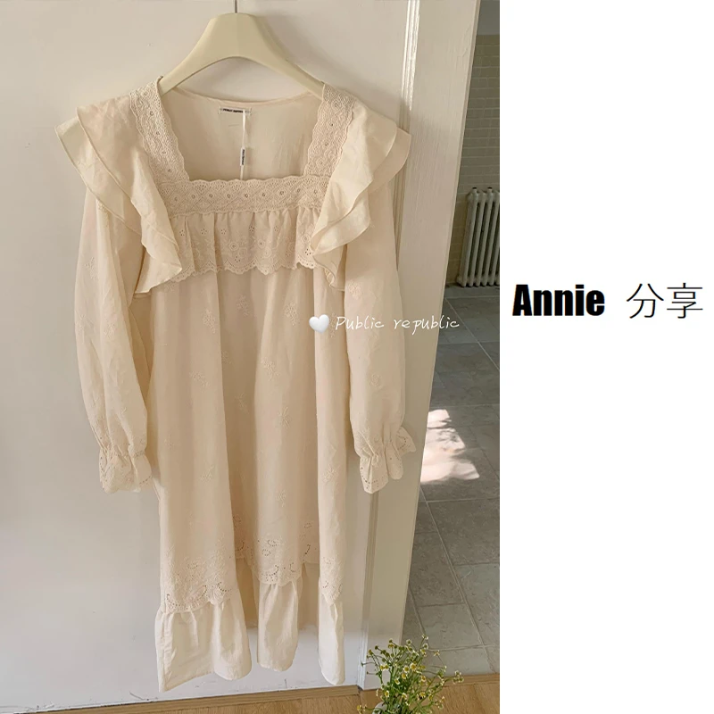 刺绣重工/韩国PB品牌/ins风气质法式甜美小众家居睡裙