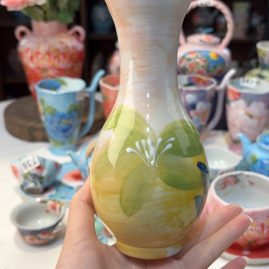 景德镇手绘高温釉下彩陶瓷茶具