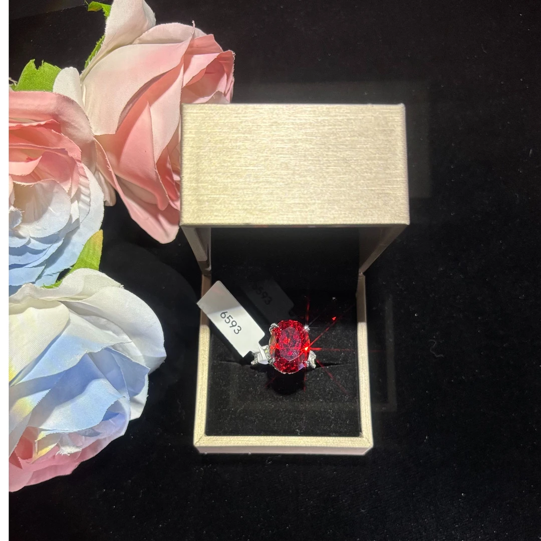 非金属合成锆石戒指 绯色清风 戒指 AX