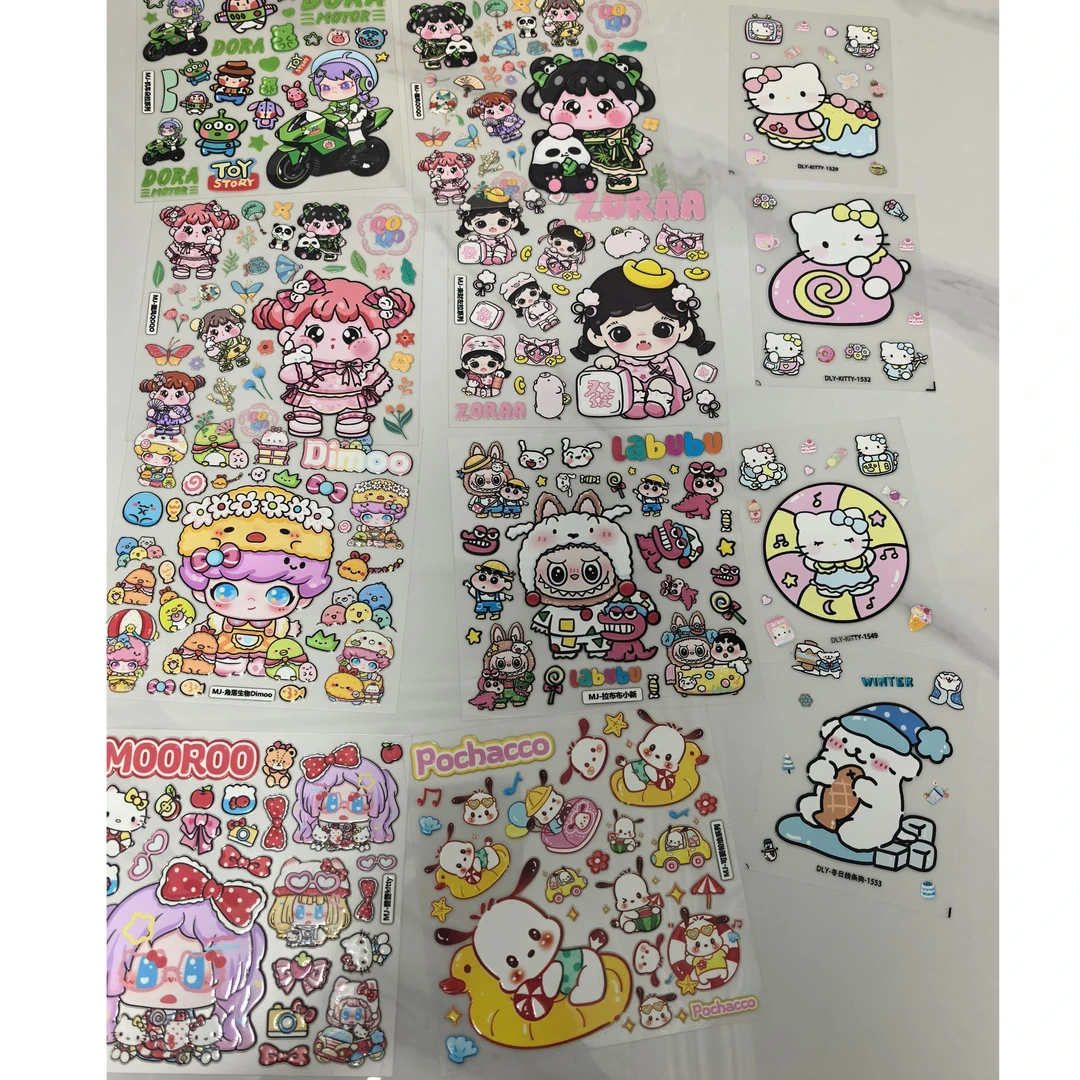 新款5d浮雕立体贴纸diy手工手帐可爱少女心ins手机壳充电宝装饰贴