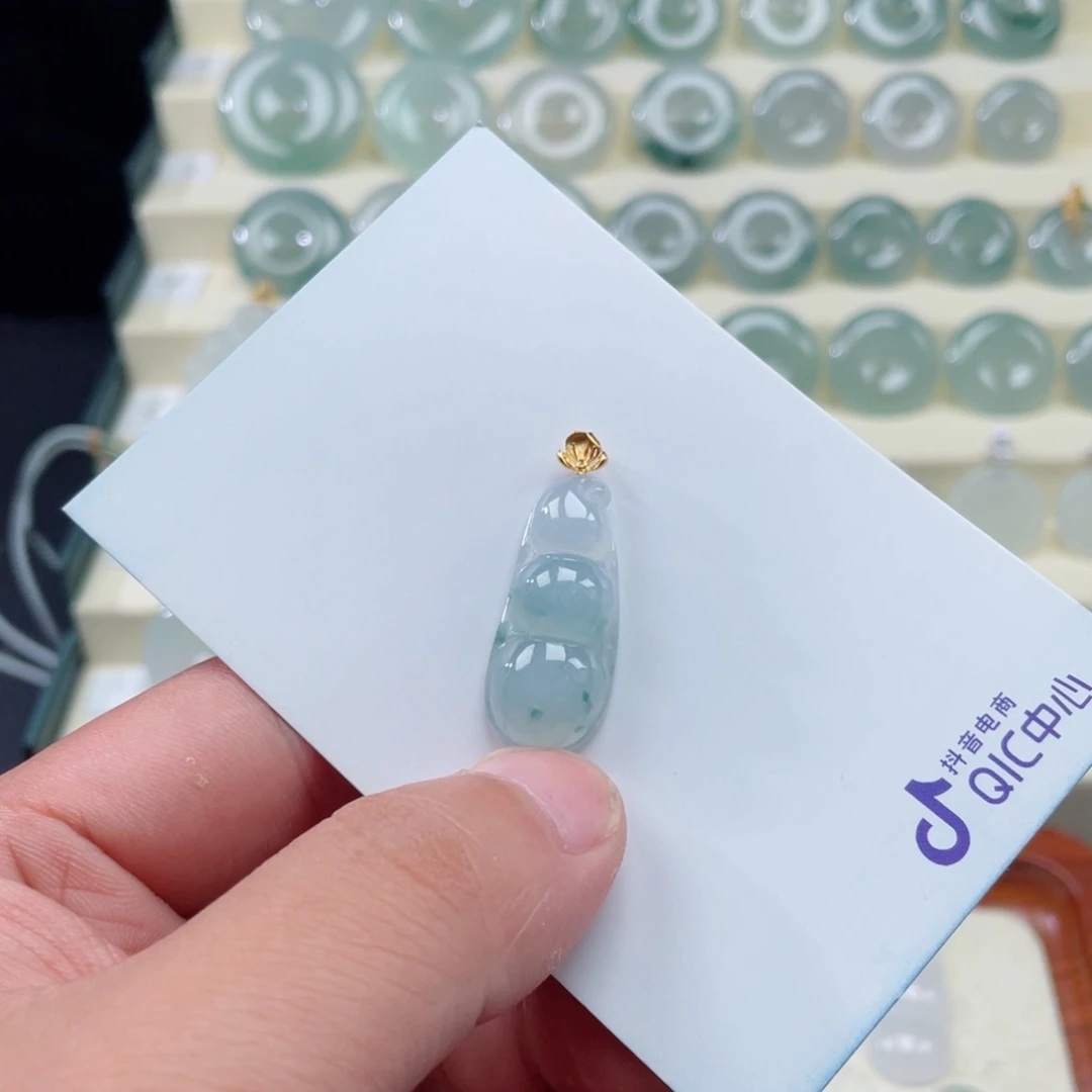 翡翠18K金镶嵌颈饰57888766788888