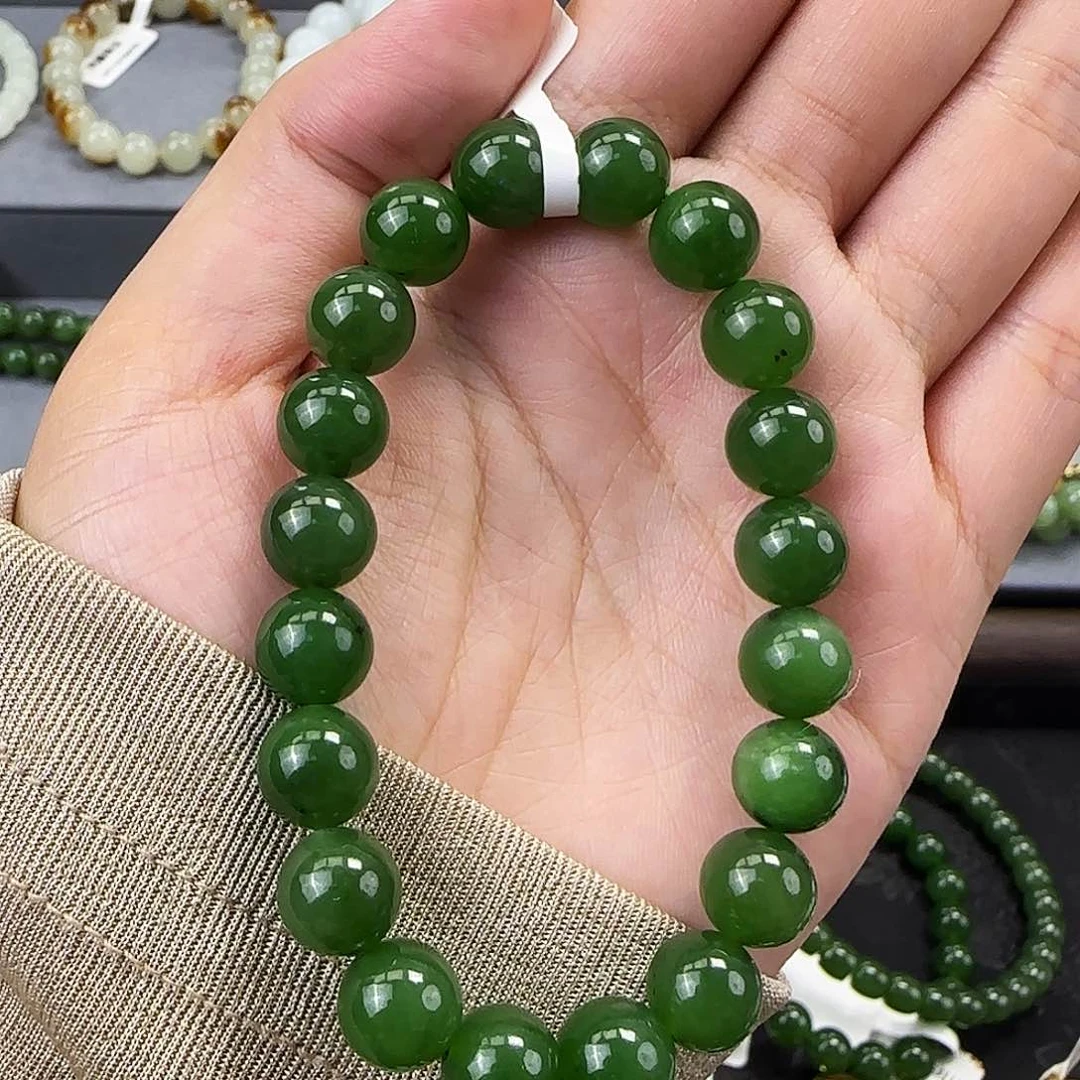 手串未镶嵌和田玉（碧玉）