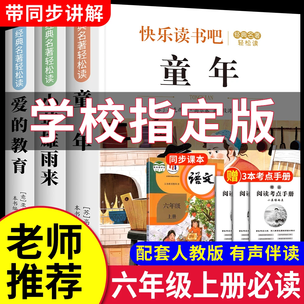六年级上册童年小英雄雨来爱六年级五升六必读课外书