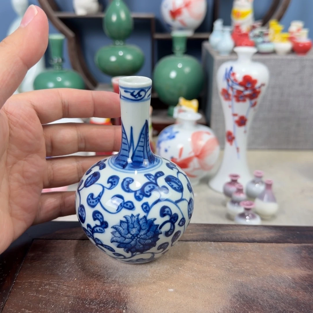 陶瓷手工小花器摆件