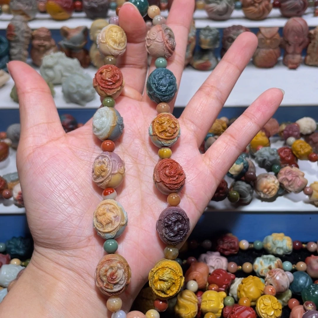 未镶嵌手链石英质玉念**尘