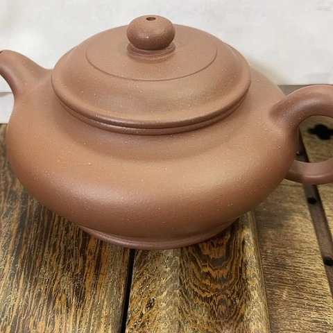 紫砂茶壶森***洋底槽清虚扁260c c