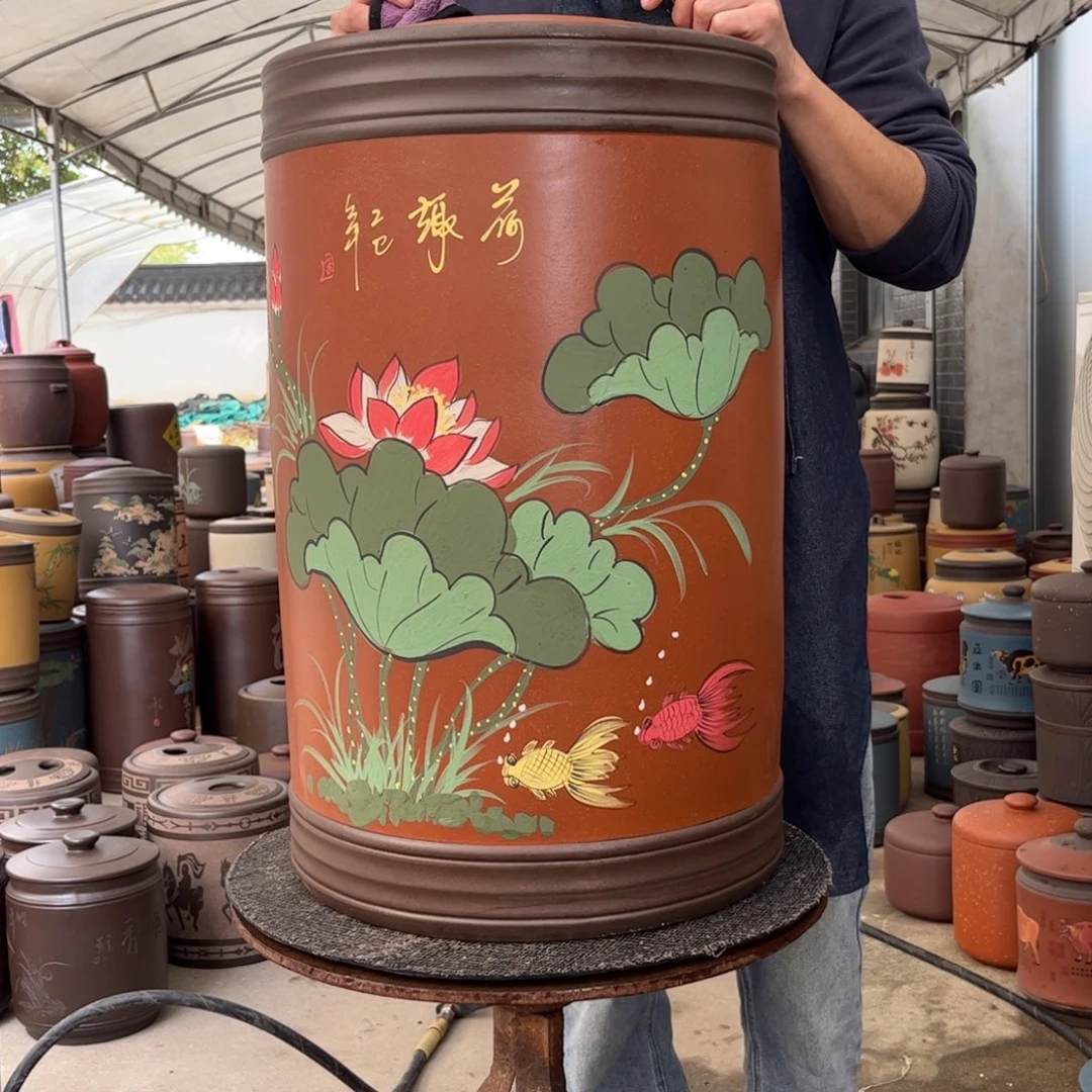 紫砂茶叶罐60 饼茶叶罐