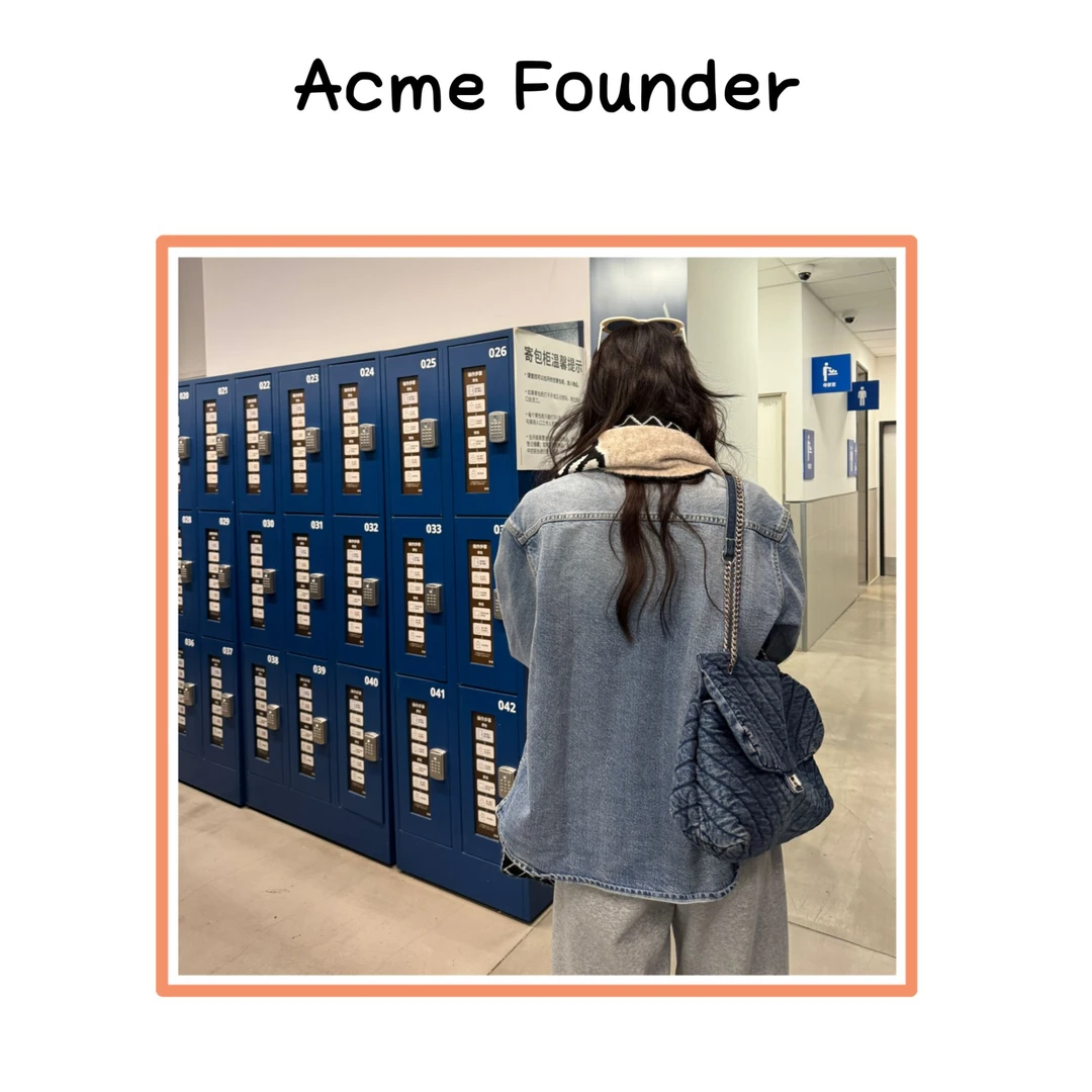 Acme Founder | 小刺绣牛仔衬衫长袖外套男女同款