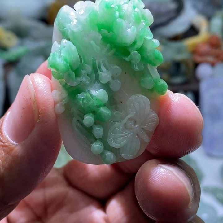 定制翡翠未镶嵌毛货