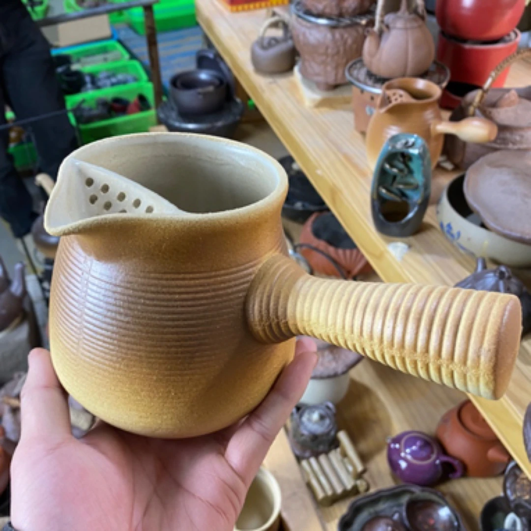 围炉煮茶大容量侧把奶茶壶烤茶壶罐罐茶850容量可干烧电陶炉明火