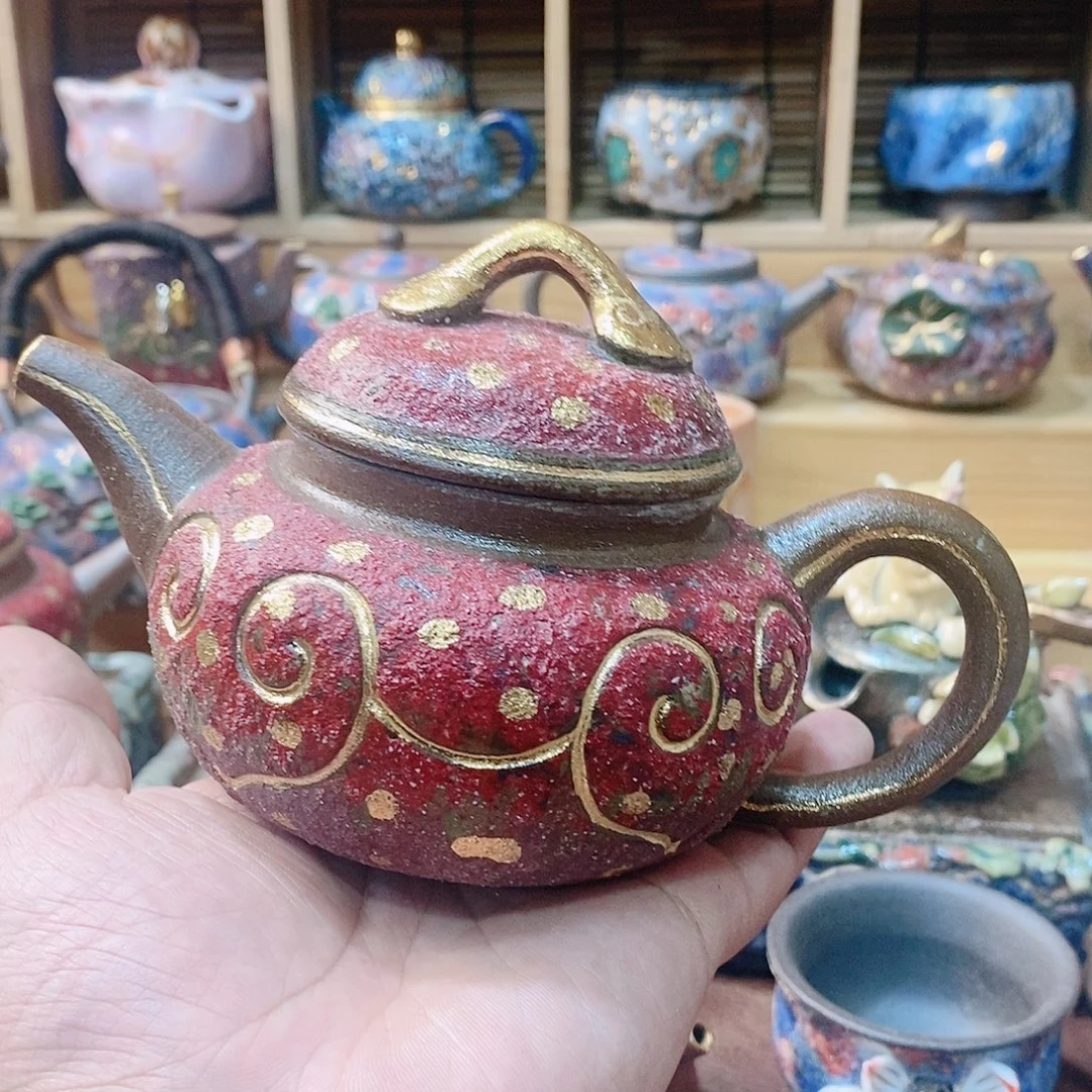 粗陶志野柴烧茶器