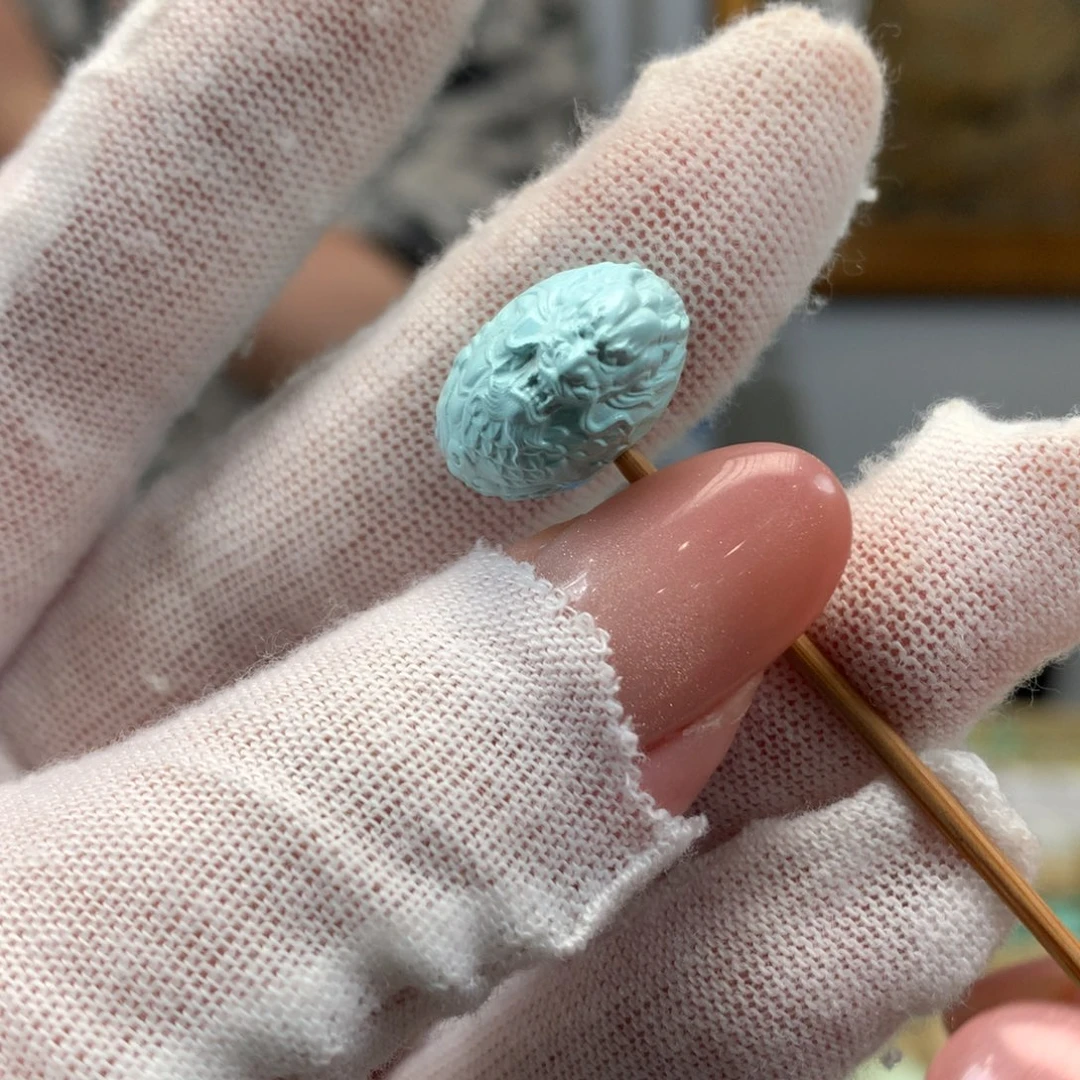 绿松石未镶嵌挂件